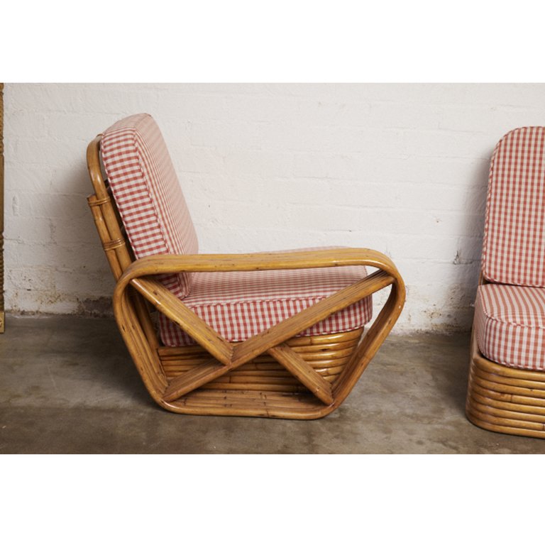 Paul T. Frankl Rattan 3 Seat Settee — Jefferson West, Inc.